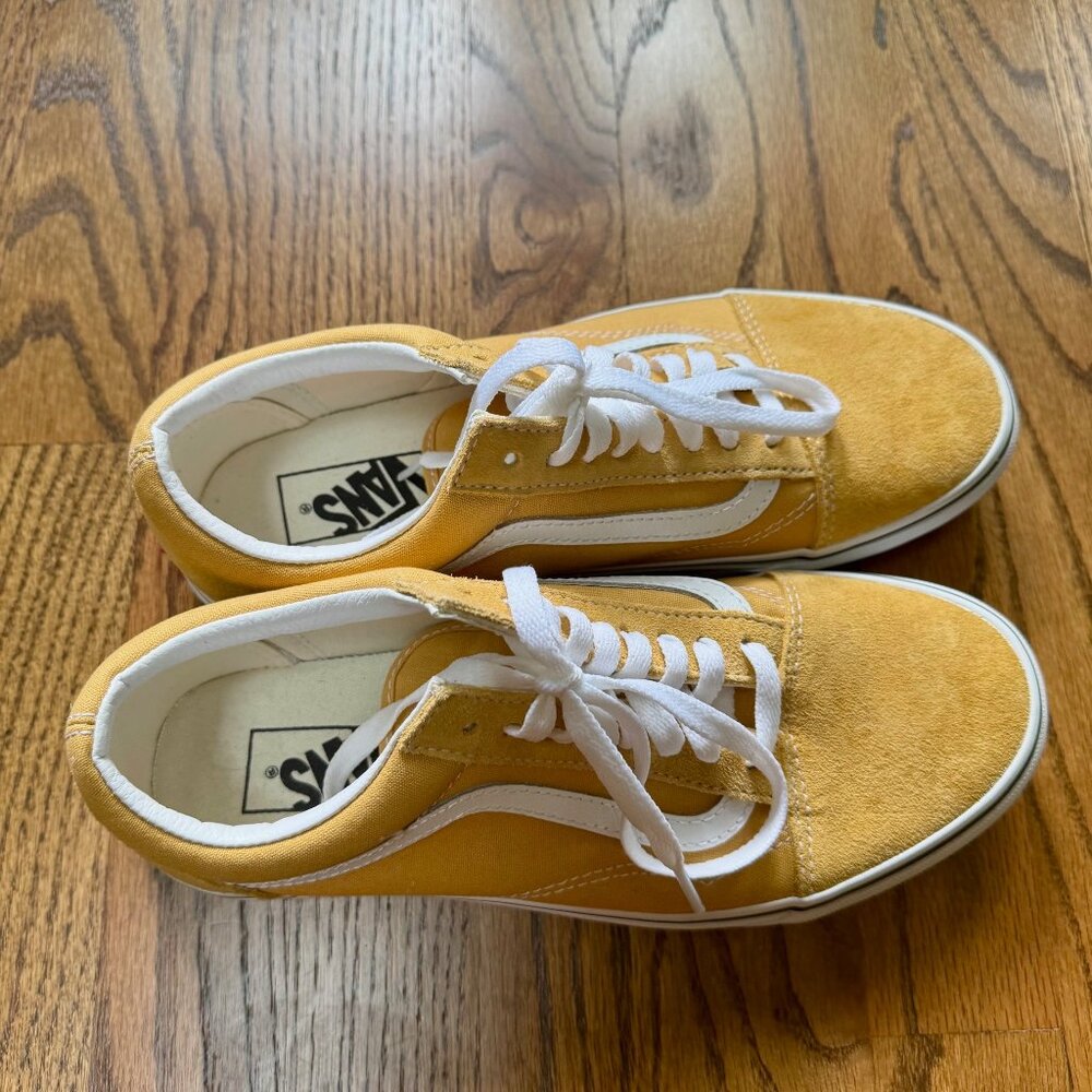 Vans Premium Old Skool  Shoes Yellow Suede Women's 9
